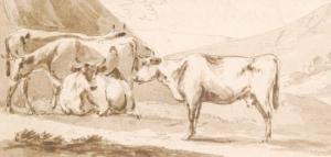 ENGLISH SCHOOL,Study of cattle,Fieldings Auctioneers Limited GB 2017-09-30