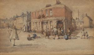 ENGLISH SCHOOL,Terraced Street, Children at Play,Bamfords Auctioneers and Valuers GB 2018-10-24