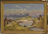 ENGSTROM Vilhelm 1830-1877,Encampment, Lapland,Bamfords Auctioneers and Valuers GB 2020-01-28