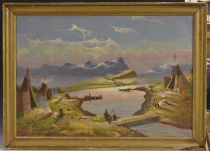 ENGSTROM Vilhelm 1830-1877,Encampment, Lapland,Bamfords Auctioneers and Valuers GB 2020-01-28