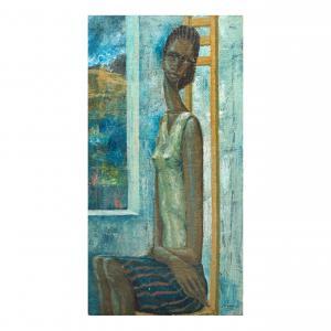 Enkobo Mpane Aime 1968,Femme au long cou,1991,Cornette de Saint Cyr FR 2023-07-06
