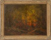ENNEKING John Joseph 1841-1916,Sunset in the forest,Eldred's US 2016-08-03