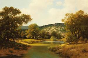 ENRIGHT J.J 1905,Untitled Texas Hill Country River and Landscape,Heritage US 2007-12-01