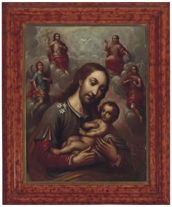 ENRIQUEZ Nicolás 1730-1780,Saint Joseph and the Christ Child,1775,Christie's GB 2018-11-20