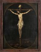 ENRIQUEZ Nicolas 1720-1770,Cristo en la cruz en un óvalo fingido,Goya Subastas ES 2017-04-26