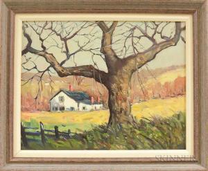 ENSER John F 1898-1968,Tree in Autumn,Skinner US 2017-12-01