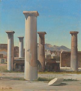 ENSLEN Karl Georg 1792-1866,Die Ruinen von Pompeji,1845,Villa Grisebach DE 2020-12-02