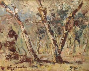 ENSLIN George 1919-1972,Study of trees,Bonhams GB 2012-10-16