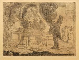 ENSOR James 1860-1949,L\’assassinat,1888,Galerie Koller CH 2024-03-22
