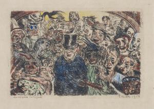 ENSOR James 1860-1949,Masques intrigues,1904,Phillips, De Pury & Luxembourg US 2013-12-12