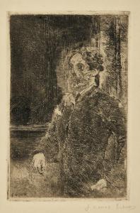 ENSOR James 1860-1949,MON PORTRAIT SQUELETTISÉ,1889,Sotheby's GB 2016-09-27