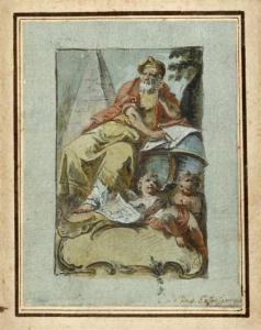 ENZENSBERGER Johann Baptist 1733-1773,PERSONIFICATION OF THE LIBERAL ARTS,Freeman US 2012-10-11