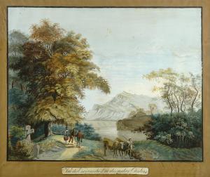 EPPELEIN Johannes,Vue des Environs du Lac des quatres Cantons,1812,Zeller DE 2015-06-26