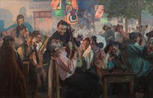 EPSTEIN Jehudo 1870-1945,Una festa a Burano,1905,im Kinsky Auktionshaus AT 2018-10-23