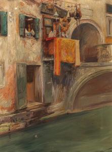 EPSTEIN Jehudo 1870-1945,Venice, A Scene on a Canal,1902,Palais Dorotheum AT 2021-09-15