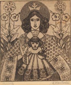 EPSTEIN Maria Wlazowska 1911-1971,Madonna and Child,Desa Unicum PL 2022-03-08