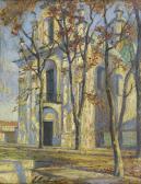 ERB Erno 1878-1943,THE CHURCH OF ST. MARTIN IN LVOV, BEFORE,Agra-Art PL 2018-03-25