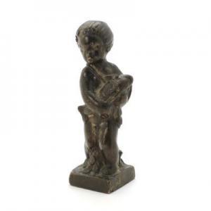 ERHARD Aage 1898-1991,A patinated bronze figure of a little boy with a f,Bruun Rasmussen 2021-03-22