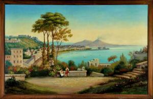 ERHARD J. 1800-1900,Golf von Neapel mit Blick auf den Vesuv,Allgauer DE 2016-01-15