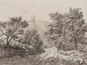 ERHARD Johann Christoph 1795-1822,Burgruine auf Felsen,1818,Auctionata DE 2016-04-27