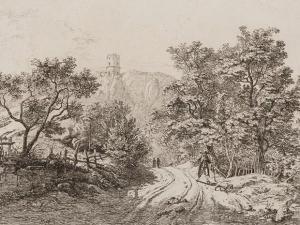 ERHARD Johann Christoph 1795-1822,Burgruine auf Felsen,1818,Auctionata DE 2016-12-27