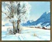 ERHARD Toni 1800-1900,Blick auf Oberstdorf im Winter,1923,Allgauer DE 2016-11-10