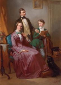 ERHARDT Georg Friedrich 1825-1881,Familienbildnis,Palais Dorotheum AT 2015-03-18
