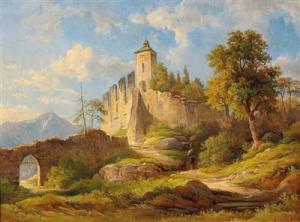 ERHARDT Wilhelm 1815-1890,View of Gutenstein and the Schneeberg,Palais Dorotheum AT 2018-02-27