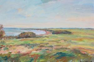 ERIKSEN Henry 1915,Summer landscape with ocean view,Bruun Rasmussen DK 2022-09-06