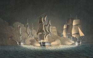 ERIKSON LONNING Terkel,Ships portrait of Prinds Christian Frederik in bat,Bruun Rasmussen 2020-12-07