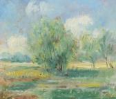 ERLE William Georg 1878-1967,Summerlandscape with tall trees,Bruun Rasmussen DK 2018-06-05