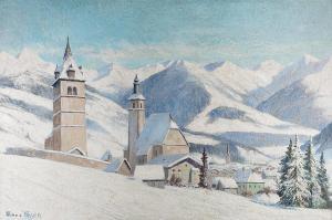 ERLER Franz 1883-1942,Kitzbühel im Winter,1939,Palais Dorotheum AT 2014-04-15