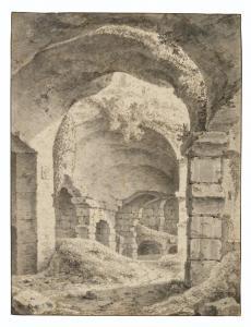 ERMELS Johann Franciscus 1641-1693,View of the interior of the Colosseum, Rome,Christie's 2021-07-06