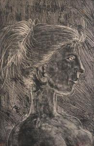 ERNI Hans 1909-2015,Portrait de femme,Joron-Derem FR 2019-02-15