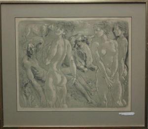 ERNI Simone 1946,Nudes and Bulls,Clars Auction Gallery US 2009-01-10