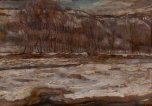 Erno Tibor 1885-1945,Winter Landscape,Pinter HU 2021-12-16