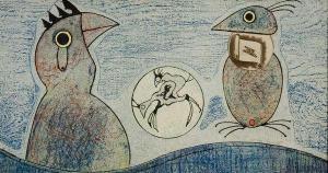 ERNST Max 1891-1976,Oiseaux en peril,1976,ArteSegno IT 2012-06-16