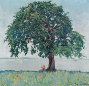 ERNST OSCAR 1886-1944,Beim Badplatz - Blick nach Romanshorn,1920,Dobiaschofsky CH 2012-05-12