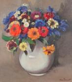 ERNST OSCAR 1886-1944,Nature morte aux fleurs,1939,Dogny Auction CH 2010-12-14