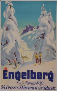 ERNST Otto 1884-1967,Engelberg - 24. Grosses Skirennen der Schweiz,,1930,Germann CH 2022-06-22