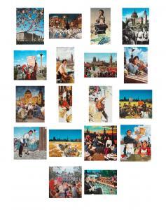 ERRO Gudmundur 1932,A Group of 18 Collages,1977,Bonhams GB 2024-03-21