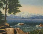 ESCH BEATRICE 1903,Lake with snow-covered mountain,Matthew's Gallery US 2013-06-25