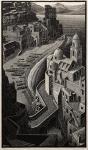ESCHER Maurits Cornelis 1898-1972,Coast of Amalfi (Composition),1934,Swann Galleries US 2023-11-02