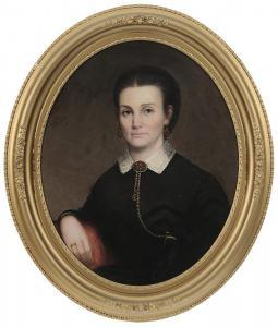 ESHELMAN Aaron C 1826-1878,Rebecca Jane Wheat Ament,1871,Brunk Auctions US 2013-07-20