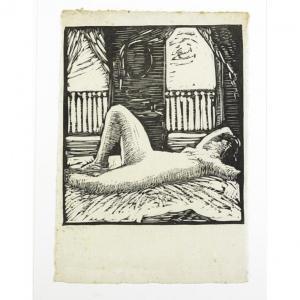 ESHERICK Wharton Harris 1887-1970,Nude in Bed,1924,Rago Arts and Auction Center US 2012-02-26