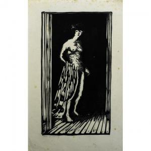 ESHERICK Wharton Harris 1887-1970,Nude in Doorway,1920,Rago Arts and Auction Center US 2012-02-26
