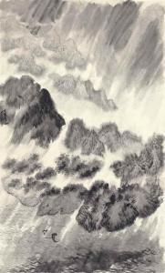 ESHI JIANG 1913-1972,Rainy Landscape,1959,Christie's GB 2017-03-14