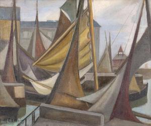 ESMEIN Maurice 1888-1918,Port,Clars Auction Gallery US 2017-11-19