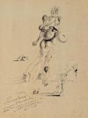 ESPINOUZE Henri,Composition surréaliste de deux personnages,1938,Baron Ribeyre & Associés 2015-10-13
