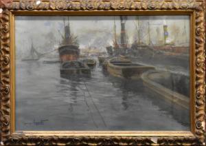 ESPOSITO Cesare 1886-1943,Imbarcazioni al porto,Casa d'Aste Martini IT 2024-03-22
